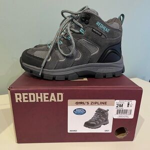 New Kids RedHead Zipline Waterproof Hiking Boots Grey/Blue Size 2